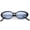 Black / Blue, variant on True Vintage Cat Eye Color Tinted Lens Oval Sunglasses 51mm (Tortoise / Blue)