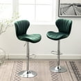 thumbnail image 2 of Velvety Fabric Upholstered | Adjustable Barstools for Commercial Bars | 250 lbs Weight Capacity and Sleek Look, 2 of 7