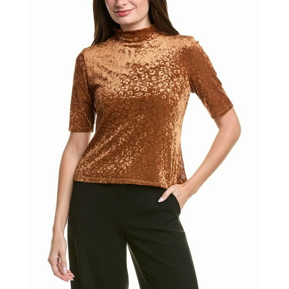 Vince Camuto womens  Velvet Top, l, Tan
