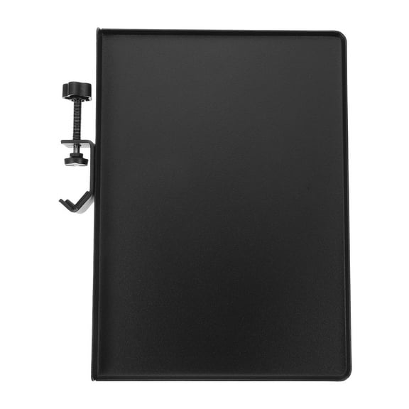 HEMOTON Storage Tray Music Stand Attachment Microphone Clamp Shelf Holder Black