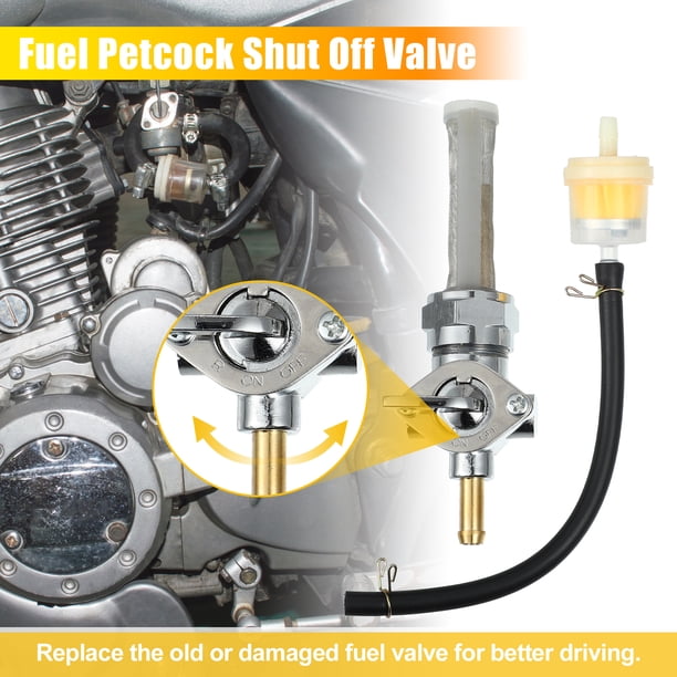 Válvula De Combustible (Petcock) Para Harley Davidson - Derecha, 22 Mm - No De Vacío, 3 Posiciones
