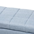 thumbnail image 2 of Baxton Studio Pouf en Tissu Touffeté avec Rangement en Bleu Clair, 2 of 11