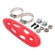 thumbnail image 1 of Escudo térmico de escape Soledad con abrazadera 2x protector de tubo para motocicleta Rojo, 1 of 6