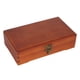 thumbnail image 1 of Estuche de madera para lápices de dibujo, antiguo, de madera maciza, cuadrado, para guardar papelería infantil, 1 of 14