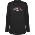 thumbnail image 2 of Women's-Levelwear  Black Carolina Hurricanes Mother's Day Beaudry Arched Pullover Sweatshirt, 2 of 3