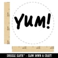 thumbnail image 2 of Yum Food Cooking Fun Text Rubber Stamp for Scrapbooking Crafting Stamping - Small 3/4 Inch, 2 of 7