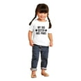 thumbnail image 4 of My Big Sister Has Paws Toddler Boy Girl T Shirt Infant Toddler Brisco Brands 2T, 4 of 6
