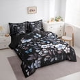 thumbnail image 3 of Castle Fairy Chic Floral Flowers Bedding Comforter Set 7-Piece for Female Men Women,Flying Butterfly King Bedding Sets,Retro Vintage Aesthetic Ultra Soft Bed Sheets,Ultra Soft Home Decor,Reversible, 3 of 8