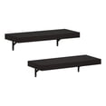 thumbnail image 2 of Furinno TANNA 22-Inch Wall Mounted Floating Display Shelves in Tobacco Set of 2, 2 of 6