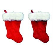 Plush Stocking Red 20"