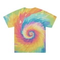 thumbnail image 3 of LIIPEE Men T Shirts Casual Summer Crew Neck Short Sleeve Spiral Stripe Printed Tie Dye Colorful T Shirt Male Fashion Comfortable Breathable Soft Daily Tee Tops,XXL, 3 of 3