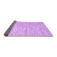 thumbnail image 2 of Ahgly Company Indoor Round Abstract Purple Contemporary Area Rugs, 8' Round, 2 of 4