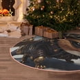 thumbnail image 5 of Rateoe Steampunk Squirrel Pilot Pattern Christmas Tree Skirt with Ties , Christmas Tree Decorations, Farmhouse Christmas Decor Xmas Holiday Decorations-36", 5 of 6