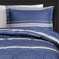 thumbnail image 3 of "Lush Decor Marlton Stripe Reversible Back To Campus Dorm Room Comforter, Full/Queen, Navy 3-Pc Set", 3 of 3