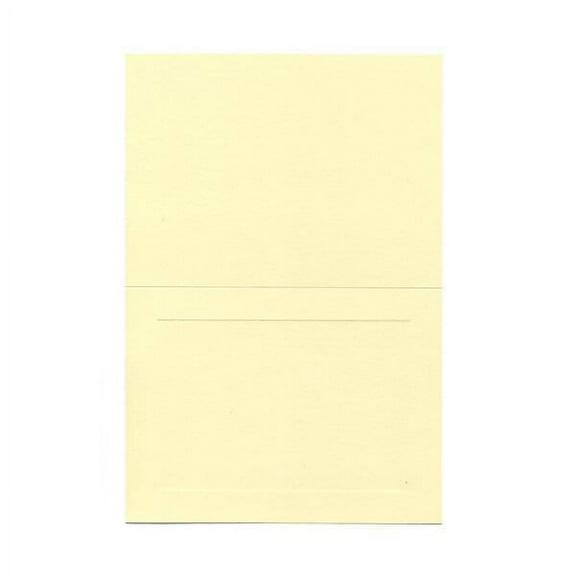 JAM Paper Foldover Cards, 4 5/8 x 6 1/4, 25/Pack, Ivory Panel
