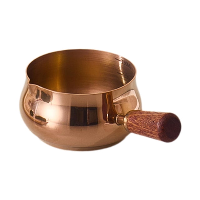 Taza de acero inoxidable para salsa, condimentos, aderezo pequeño, taza medidora Oro rosa