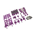 thumbnail image 4 of 29 / Set Metal Upgrade Parts de accesorios Kits combinados para 144001 144002 1:14 RC Car, para 124017 124019 1/12 RC púrpura Púrpura 2 Hugo varilla de tracción de dirección, 4 of 9