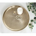 thumbnail image 7 of Kate and Laurel Stovring Round Metal Tray, Gold 16" Diameter, 7 of 7