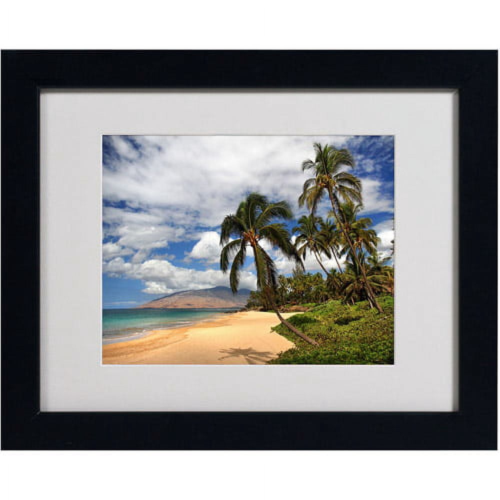 Trademark Fine Art "Kamaole Tropical" Matted Framed Art by Pierre Leclerc