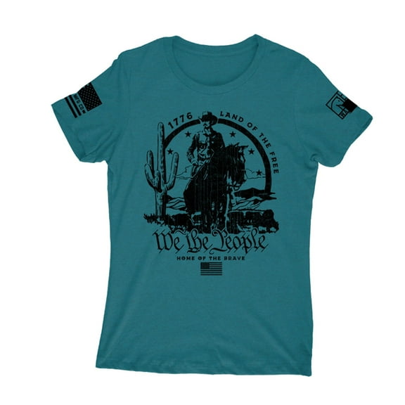Howitzer Style Women’s T-Shirt War Horses Live Free Military Grunt MFG