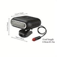 thumbnail image 4 of PENGX [Fast Arrival] 12V/24V 2-in-1 Portable Car Heater  Electric Heating Fan with Hot Air & Cold Air  Defogger Defroster Function, 4 of 6