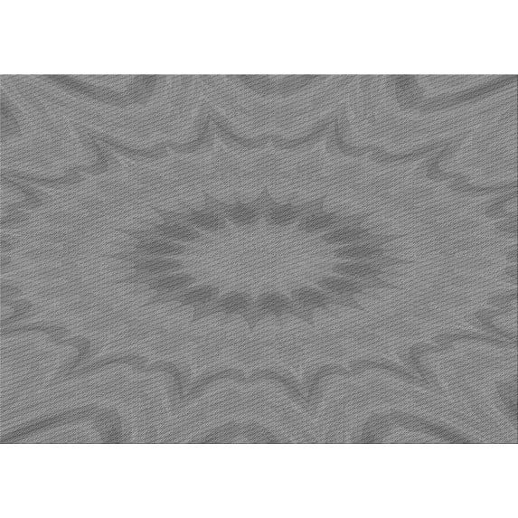 Ahgly Company Indoor Rectangle Patterned Dark Gray Area Rugs, 7' x 10'