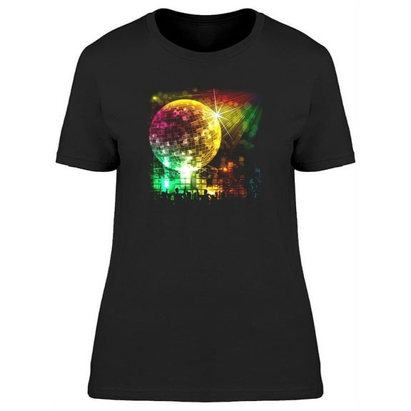 Dancing Disco Crowd T-Shirt Women -Image by Shutterstock, Female Large