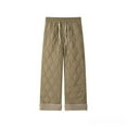 thumbnail image 1 of FcBaudy Full Length Pants Man Solid Color Fleecing Intensification Pockets Drawstring Lambskin Trousers Man Polyester Trousers, 1 of 3