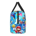 thumbnail image 3 of Lsque Mario Print Lunch Bag, Insulated Lunch Box, Small Leakproof Cooler Food Lunch Containers Reusable High Capacity Lunch Tote Bags for Work, Travel, Outdoor, 3 of 8