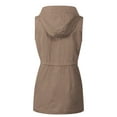thumbnail image 4 of MixMatchy Women's Hooded Adjustable Drawstring Utility Pocket Anorak Jacket Vest, 4 of 5