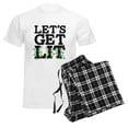 thumbnail image 6 of CafePress - Lets Get Lit Men's Light Pajamas - Men's Light Loose Fit Cotton Pajama Set, 6 of 7