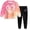 Hot Pink, variant on larppty Kids Toddler Girl Long Sleeve Bow Sweatshirt & Denim Straight Leg Jeans Pants Fall Winter Outfits Set (Sky Blue,8-9 Years)