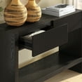 thumbnail image 3 of Evelyn&Zoe Modern/Contemporary 48" Wide Black Veneer Console Table, 3 of 5
