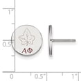 thumbnail image 2 of White Sterling Silver Earring Bordeaux Women'S Greek Alpha Phi 12 mm, 2 of 2