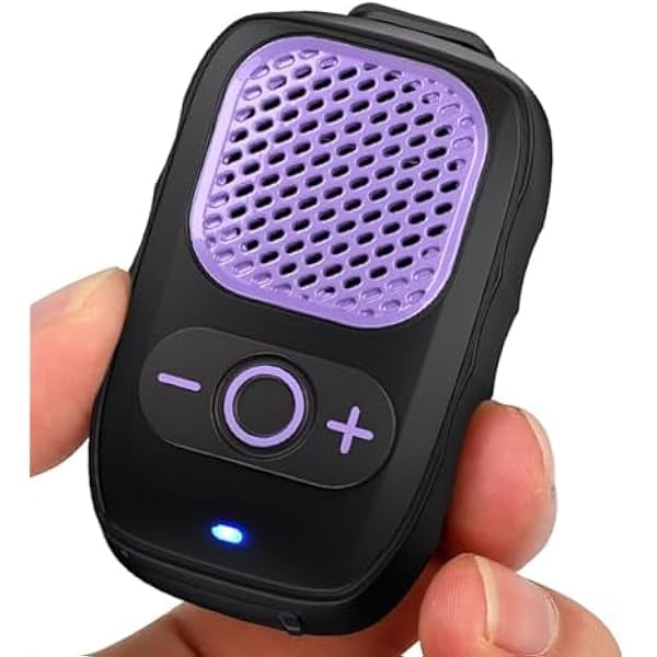 wonima11 Wearable Bluetooth Speaker, 30H Working Time Clip-On Wireless Jobsite Pro Water-Resistant Portable Speaker, Built-in Mic for Hands-Free Music and Calls (Purple)