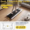 thumbnail image 3 of GOYOUTH Walking Pad, Under Desk Treadmill 300 lbs Weight Capacity, Compact Treadmills for Home Office 0.5-6 kph, 3 of 10