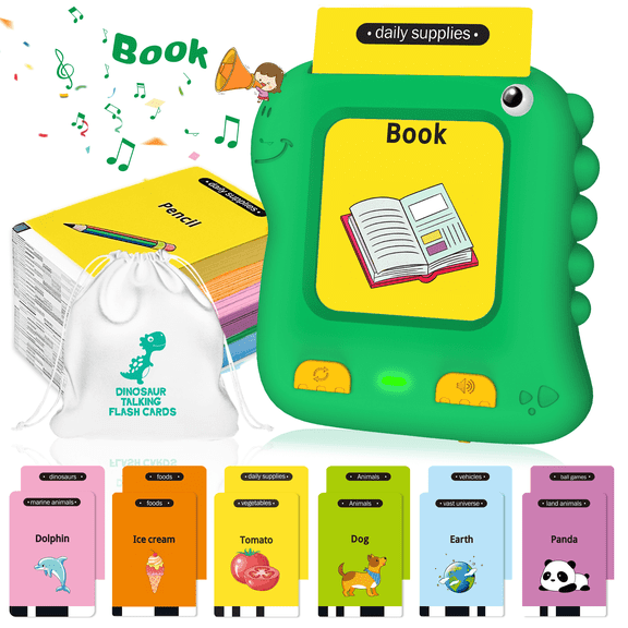 Jonzoo Talking Flash Cards for Toddlers, Montessori Learning Toys for Girls Boys 2 3 4 5 Years, Autism Sensory Toys Speech Therapy Toys with 234 Sight Words