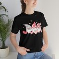 thumbnail image 4 of Valentines Day Shirts for Women Cute Gnomes T-Shirt Heart Printed Shirt, 4 of 4