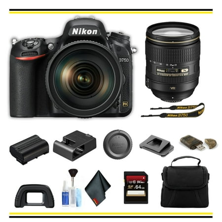 Nikon D750 DSLR Camera with 24-120mm Lens Starter Bundle - (Intl (Best Starter Professional Camera)