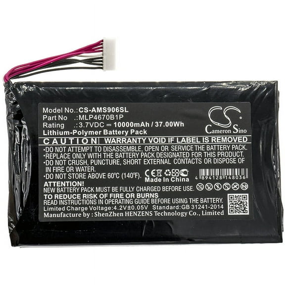 10000mAh MLP4670B1P Battery for Autel Maxisys MS906TS MS906BT MS906S Maxisys MS906BT MS906TS