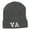 Dk Grey, variant on VA Virginia State Embroidered Long Beanie - Navy OSFM