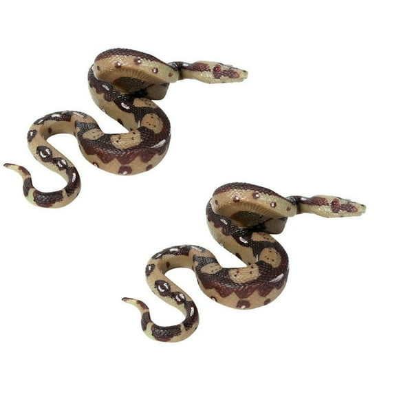 2pc Simulated Snake Realistic Rubber Snake Prank Snake Toy