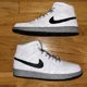 thumbnail image 3 of A i r-Jor-dan 1 Mid White/Black-Wolf Grey, 3 of 6