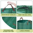 thumbnail image 4 of 3-Pack 72 Gal. Reusable Yard Waste Bags, Leaf Collecting Tool Bags with Reinforced Handles for Camping / Debris, 4 of 6