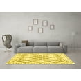 thumbnail image 3 of Ahgly Company Indoor Square Abstract Yellow Contemporary Area Rugs, 8' Square, 3 of 4