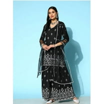 Party Wear Suits | Wedding Wear 3 Piece Sharara Suit | Kurta With Sharara and Dupatta Set | 3 Piece Set | Indian Pakistani Festive Dresses