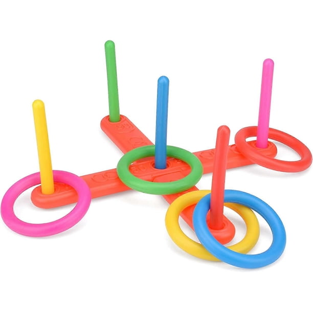 Blue Sky Aros De Rayuela – Juego Al Aire Libre Para Niños – Multicolor – Plástico Resistente – 27×27 Cm – A Partir De 3 Años