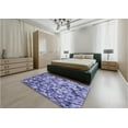 thumbnail image 5 of Ahgly Company Machine Washable Indoor Rectangle Transitional Deep Periwinkle Purple Area Rugs, 6' x 9', 5 of 7
