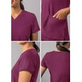 thumbnail image 4 of Adar Addition Scrubs For Women - Modern V-Neck Scrub Top, 4 of 8