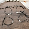 thumbnail image 3 of 4 Pieces/set Hollow Love Bracelets Matching Braided Bracelet for Best Friend Family Women Friendship Jewelry, 3 of 10